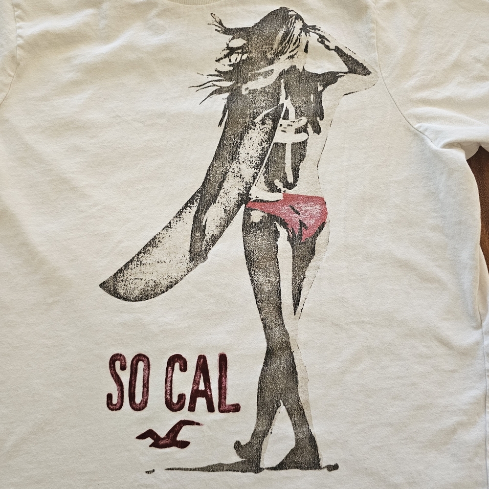 Hollister Mens Surfing Tshirt XL